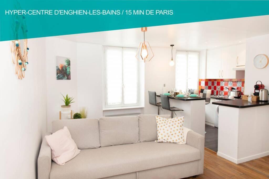 Coeur De Ville Enghien Les Bains - 2 Pieces Lumineux Et Chaleureux - 15 Min De Paris エクステリア 写真